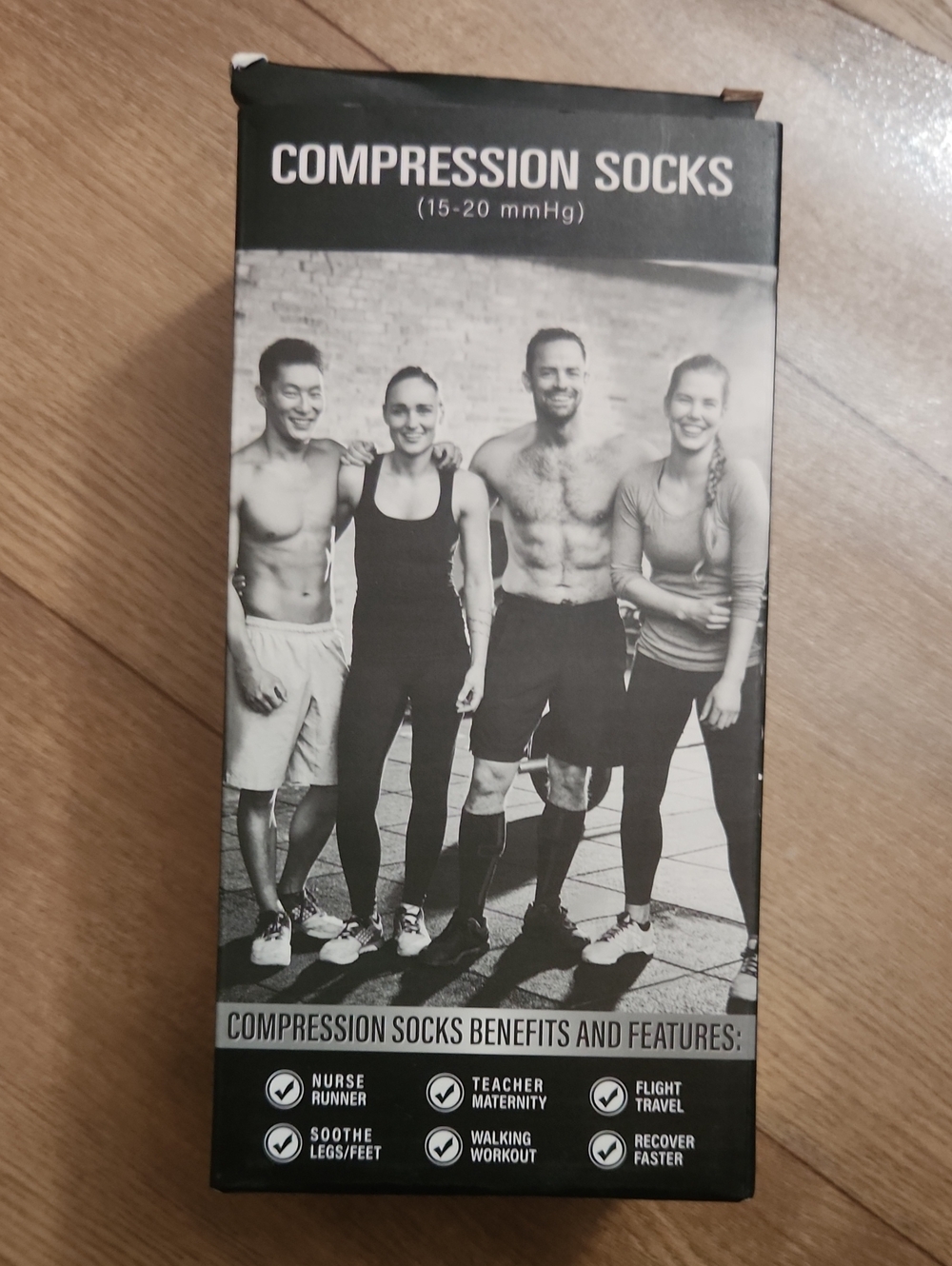 2 NWT Compression Socks (Black) - Graduated 15-20 mmHg Support